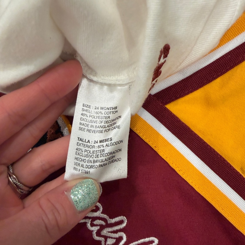 Vintage Y2K Washington Redskins NFL Toddler Cheerleader Dress - Picture 3 of 7